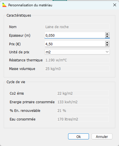 Edition de mat�riau