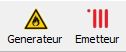 Icones Generateur
          et Emetteur